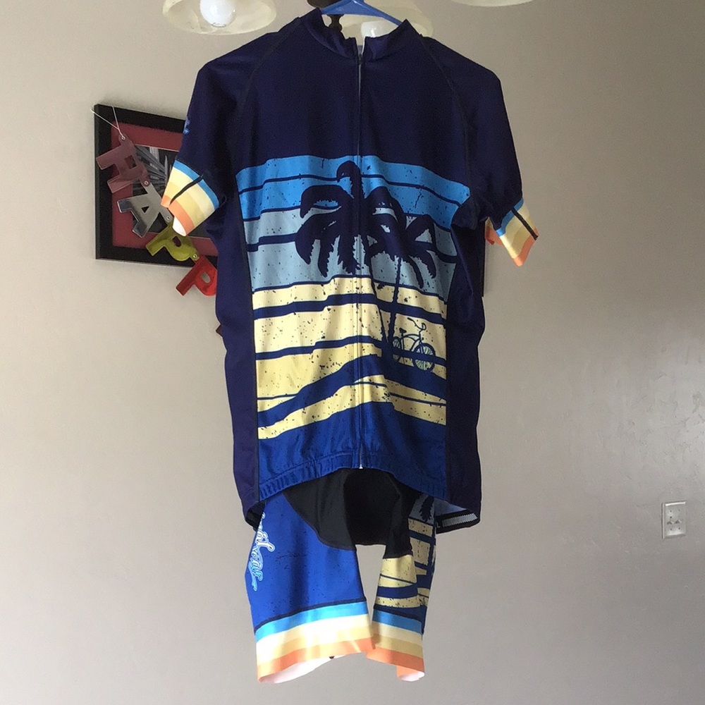 New! Primal Cycling Bib Jersey Set W XL